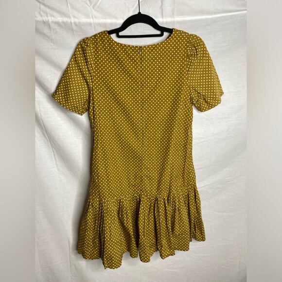 Afends Mini Dress polka dot‎ drop waist cotton short sleeve - Picture 4 of 4